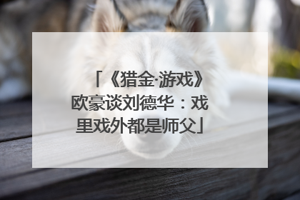《猎金·游戏》欧豪谈刘德华：戏里戏外都是师父
