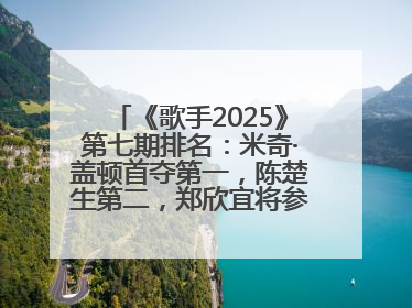 《歌手2025》第七期排名：米奇·盖顿首夺第一，陈楚生第二，郑欣宜将参加下一轮张榜赛