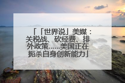 「世界说」美媒：关税战、砍经费、排外政策……美国正在扼杀自身创新能力