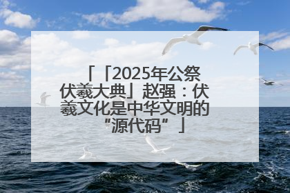 「2025年公祭伏羲大典」赵强：伏羲文化是中华文明的“源代码”