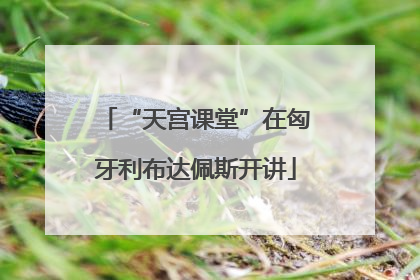 “天宫课堂”在匈牙利布达佩斯开讲