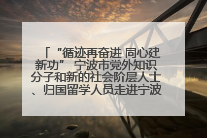 “循迹再奋进 同心建新功” 宁波市党外知识分子和新的社会阶层人士、归国留学人员走进宁波舟山港穿山港区
