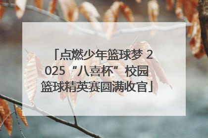 点燃少年篮球梦 2025“八喜杯”校园篮球精英赛圆满收官