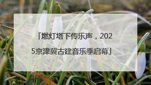 燃灯塔下传乐声，2025京津冀古建音乐季启幕