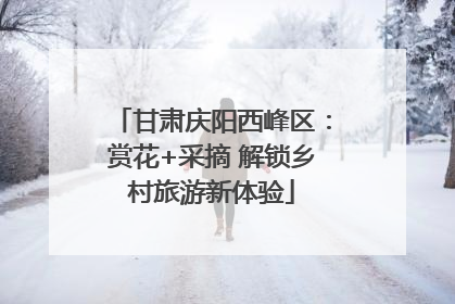 甘肃庆阳西峰区：赏花+采摘 解锁乡村旅游新体验