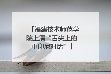福建技术师范学院上演“舌尖上的中印尼对话”
