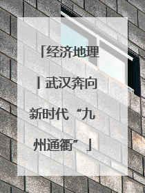 经济地理丨武汉奔向新时代“九州通衢”