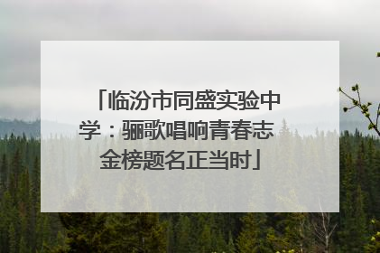 临汾市同盛实验中学：骊歌唱响青春志 金榜题名正当时