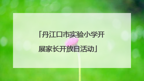 丹江口市实验小学开展家长开放日活动
