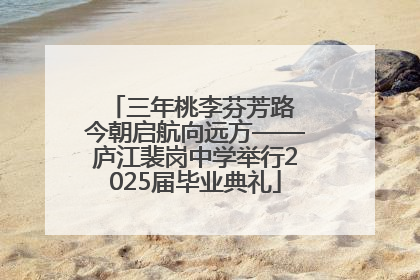 三年桃李芬芳路 今朝启航向远方——庐江裴岗中学举行2025届毕业典礼