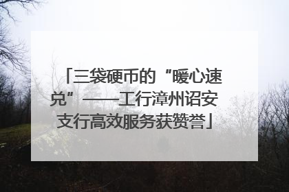 三袋硬币的“暖心速兑”——工行漳州诏安支行高效服务获赞誉