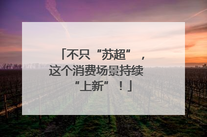 不只“苏超”，这个消费场景持续“上新”！