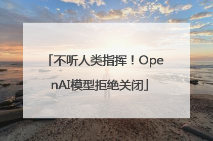 不听人类指挥！OpenAI模型拒绝关闭