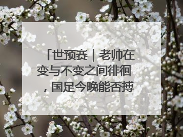 世预赛｜老帅在变与不变之间徘徊，国足今晚能否搏出生机？