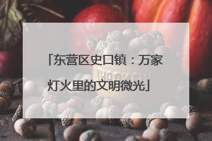 东营区史口镇：万家灯火里的文明微光