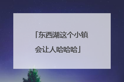 东西湖这个小镇会让人哈哈哈