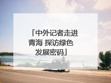 中外记者走进青海 探访绿色发展密码