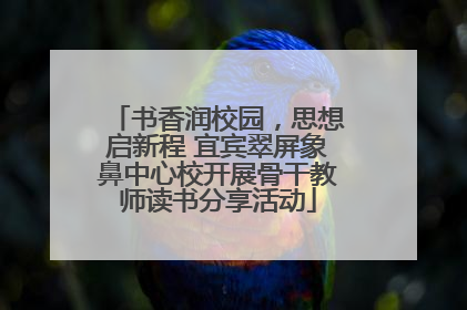 书香润校园，思想启新程 宜宾翠屏象鼻中心校开展骨干教师读书分享活动
