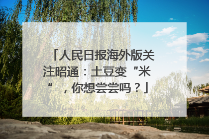 人民日报海外版关注昭通：土豆变“米”，你想尝尝吗？
