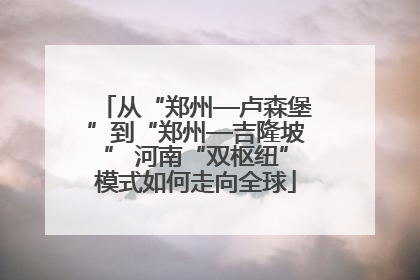 从“郑州—卢森堡”到“郑州—吉隆坡” 河南“双枢纽”模式如何走向全球