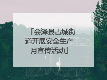 会泽县古城街道开展安全生产月宣传活动