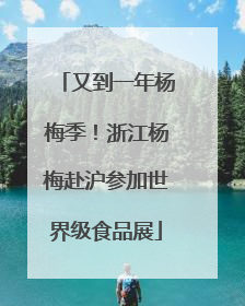 又到一年杨梅季！浙江杨梅赴沪参加世界级食品展