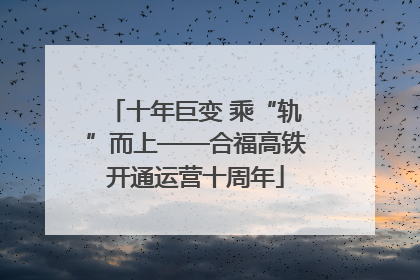 十年巨变 乘“轨”而上——合福高铁开通运营十周年