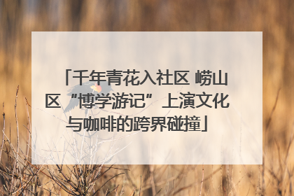 千年青花入社区 崂山区“博学游记”上演文化与咖啡的跨界碰撞