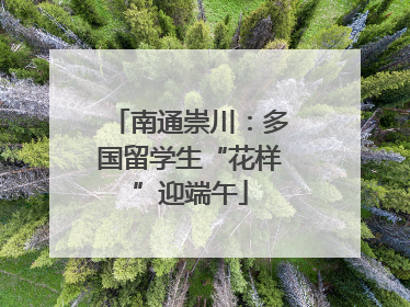 南通崇川：多国留学生“花样”迎端午