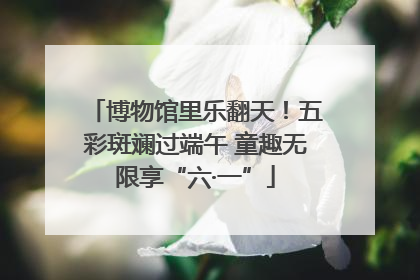 博物馆里乐翻天！五彩斑斓过端午 童趣无限享“六·一”