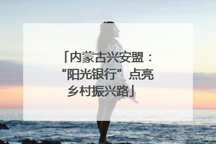 内蒙古兴安盟：“阳光银行”点亮乡村振兴路