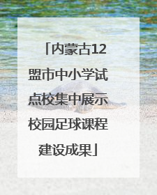 内蒙古12盟市中小学试点校集中展示校园足球课程建设成果