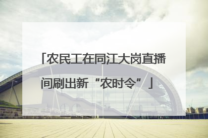 农民工在同江大岗直播间刷出新“农时令”