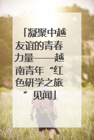 凝聚中越友谊的青春力量——越南青年“红色研学之旅”见闻