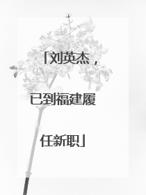 刘英杰，已到福建履任新职