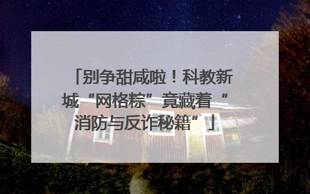 别争甜咸啦！科教新城“网格粽”竟藏着“消防与反诈秘籍”