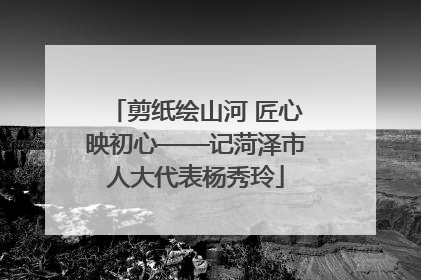 剪纸绘山河 匠心映初心——记菏泽市人大代表杨秀玲