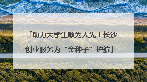 助力大学生敢为人先！长沙创业服务为“金种子”护航