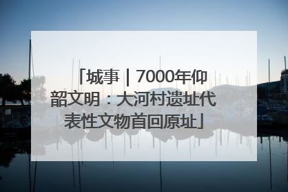 城事｜7000年仰韶文明：大河村遗址代表性文物首回原址