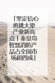坚定信心 勇挑大梁·产业新亮点丨秦皇岛智慧消防产品占全国市场超四成
