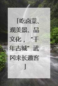 吃卤菜、观美景、品文化，“千年古城”武冈来长邀客