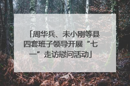 周华兵、未小刚等县四套班子领导开展“七一”走访慰问活动
