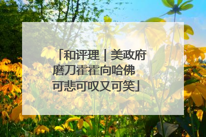 和评理｜美政府磨刀霍霍向哈佛 可悲可叹又可笑