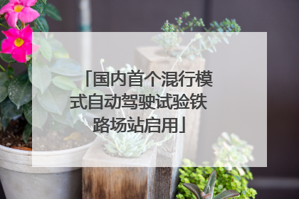 国内首个混行模式自动驾驶试验铁路场站启用