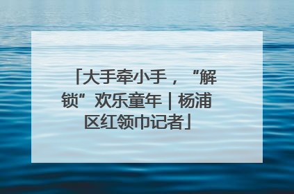 大手牵小手，“解锁”欢乐童年｜杨浦区红领巾记者