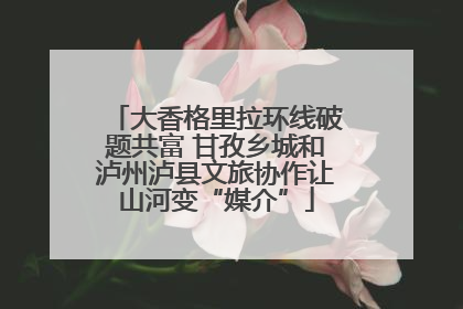 大香格里拉环线破题共富 甘孜乡城和泸州泸县文旅协作让山河变“媒介”