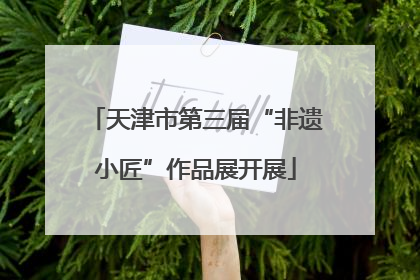 天津市第三届“非遗小匠”作品展开展