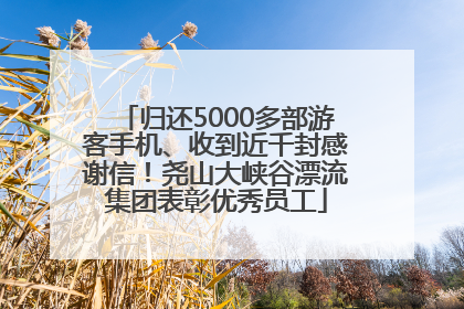 归还5000多部游客手机、收到近千封感谢信！尧山大峡谷漂流集团表彰优秀员工