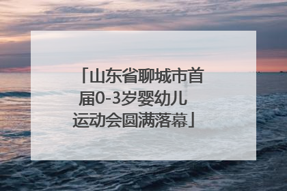 山东省聊城市首届0-3岁婴幼儿运动会圆满落幕