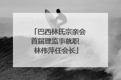 巴西林氏宗亲会首届理监事就职 林伟萍任会长